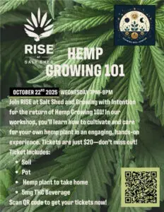 Grow Your Own Hemp Plant Workshop